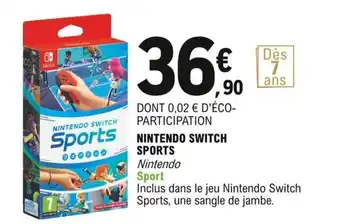 E.Leclerc Nintendo switch sports offre