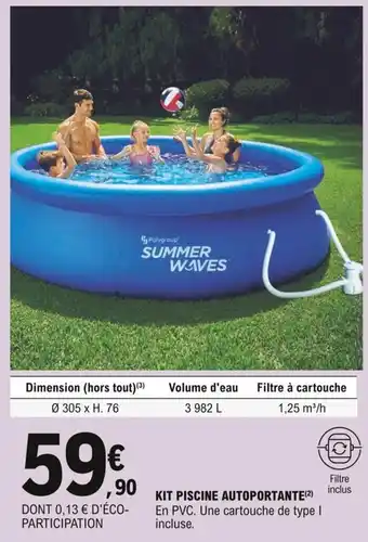 E.Leclerc Kit piscine autoportante offre