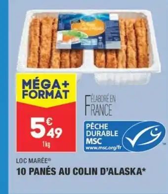 ALDI 10 Panés Au Colin D'Alaska offre