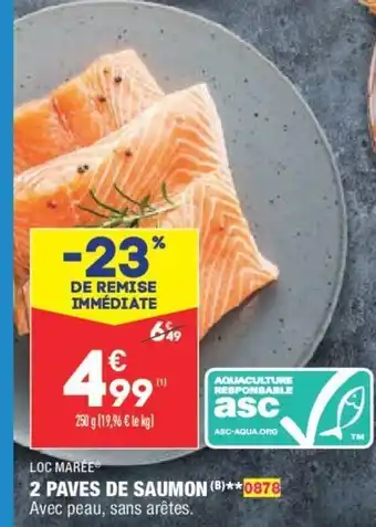 ALDI 2 Paves de Saumon offre