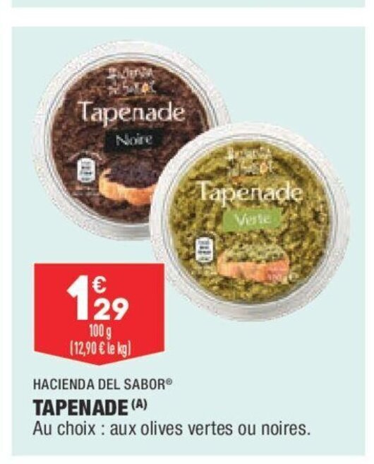Promo Hacienda del Sabor Tapenade chez ALDI