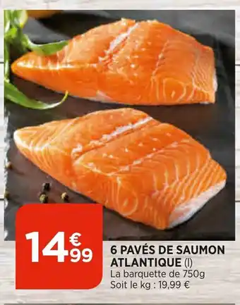 Bi1 6 Pavés de Saumon Atlantique offre