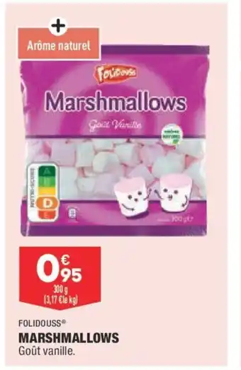 ALDI Folidouss Marshmallows Goût Vanille offre