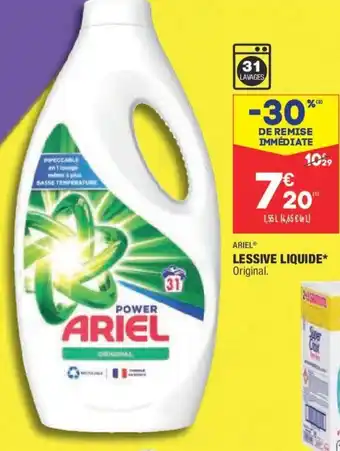 ALDI Ariel Lessive Liiquide Original offre