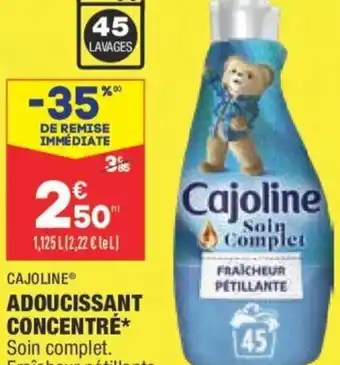 ALDI Cajoline Adoucissant Concentré offre