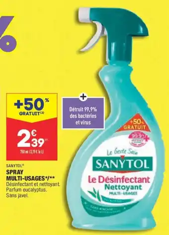 ALDI Sanytol Spray Multi-Usages offre