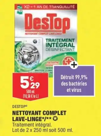 ALDI Destop Nettoyant Complet Lave-Linge offre