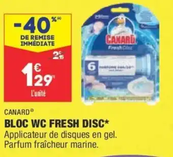 ALDI Canard Bloc Wc Fresh Disc offre