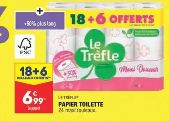 ALDI Le Trèfle Papier Toilette offre