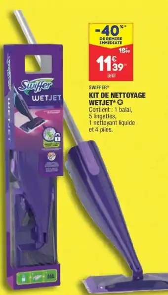 ALDI Swiffer Kit de Nettoyage Wetjet offre