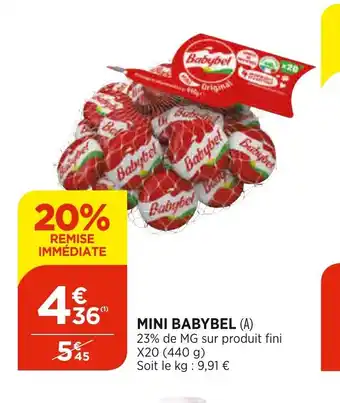 Bi1 Mini babybel offre
