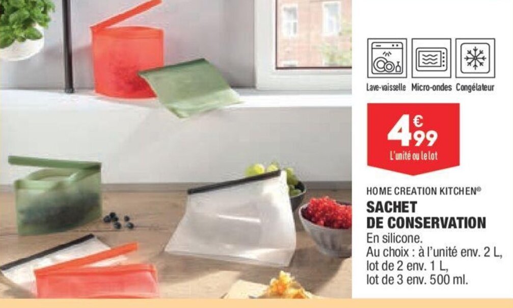 Promo Home Creation Kitchen Sachet de Conservation chez ALDI