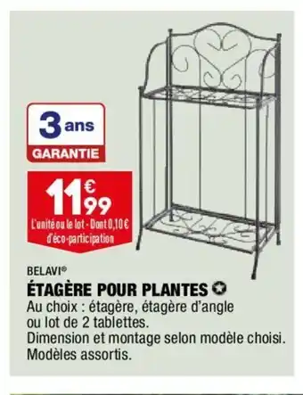 ALDI Belavi Étagère Pour Plantes offre