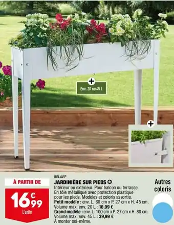 ALDI Belavi Jardinière Sur Pieds offre