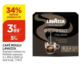 Bi1 Café Moulu Lavazza offre