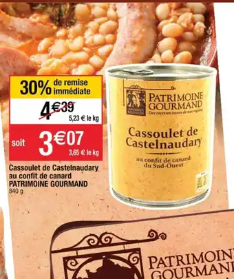 Cora x Carrefour Cassoulet de Castelnaudary au confit de canard offre