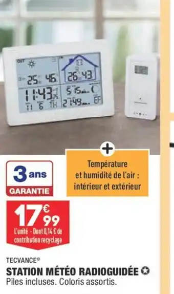 ALDI Tecvance Station Météo Radioguidée offre