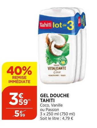 Bi1 Tahiti Gel Douche offre