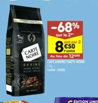 Leader Price Carte Noire Café Grains offre