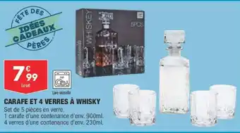 ALDI Carafe Et 4 Verres à Whisky offre