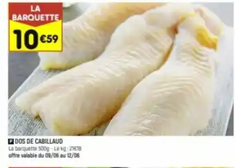 Leader Price Dos de Cabillaud offre