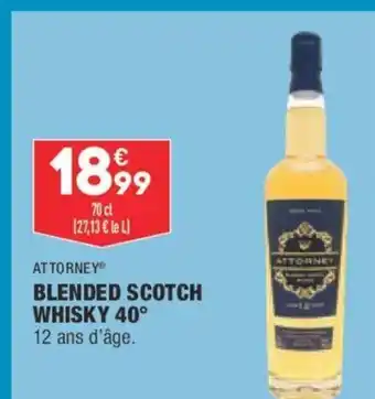 ALDI Attorney Blended Scotch Whisky 40° offre