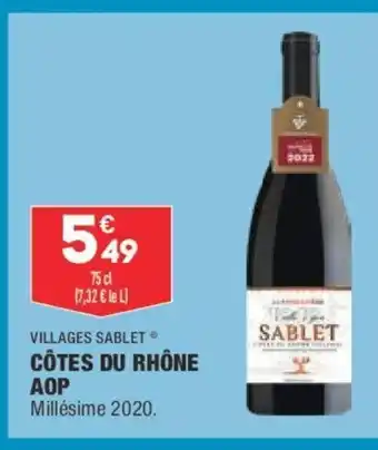 ALDI Villages Sablet Côte Du Rhône AOP offre