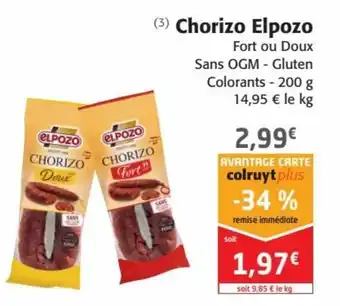 Colruyt Elpozo Chorizo offre