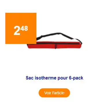 Action Sac Isotherme Pour 9-Pack offre