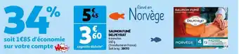 Auchan Supermarché Delpeyrat Saumon Fumé offre