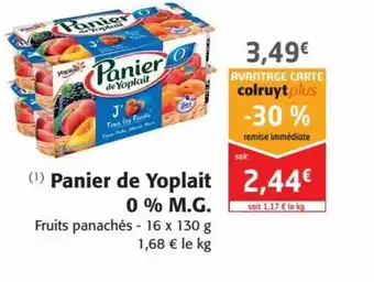 Colruyt Panier de Yoplait 0% M.G. offre