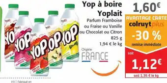 Colruyt Yop Yaourt à Yoplait offre