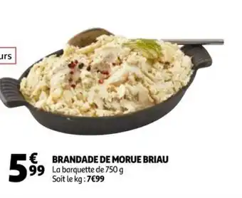 Auchan Supermarché Brandade de Morue Briau offre