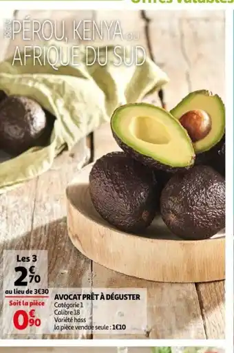 Auchan Supermarché Avocat Prêt à Déguster offre