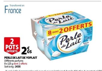 Auchan Supermarché Perle de Lait de Yoplait offre