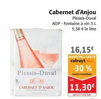 Colruyt Plessis-Duval Cabernet d'Anjou offre