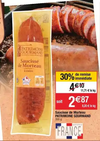 Cora x Carrefour Saucisse de Morteau Patrimoine Gourmand offre
