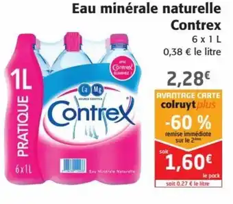 Colruyt Contrex Eau Minérale naturelle offre
