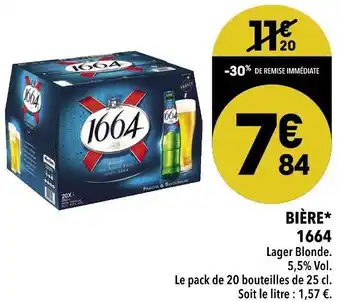 Supeco 1664 bière offre