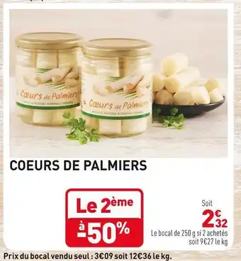 Coeurs de palmiers