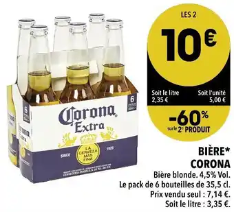 Supeco Corona bière offre