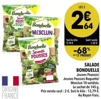 Supeco Bonduelle salade offre
