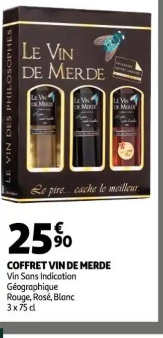 Auchan Supermarché Coffret Vin de Merde offre