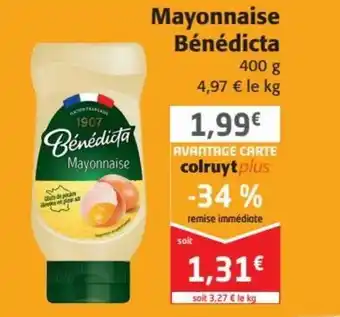 Colruyt Bénédicta Mayonnaise offre