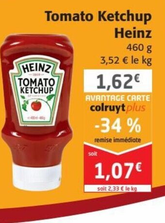 Colruyt Heinz Tomato Ketchup offre