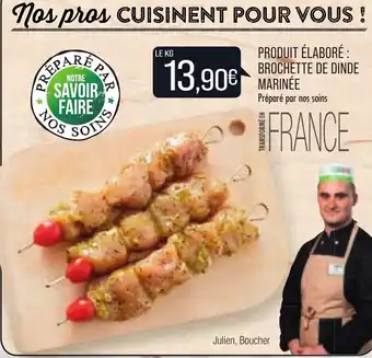 Match Produit élaboré Brochette de Dinde Marinée offre
