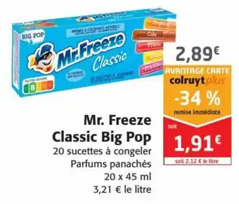 Colruyt Mr.Freeze Classic Big Pop offre