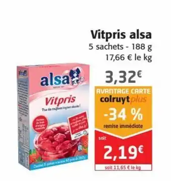 Colruyt Alsa Vitpris offre