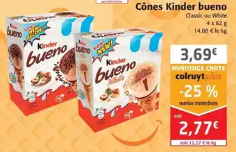 Colruyt Cônes kinder bueno offre