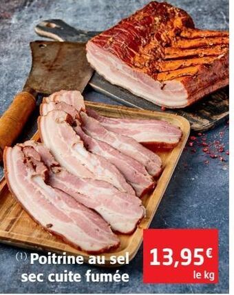 Colruyt Poitrine au sel sec cuite fumée offre